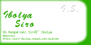 ibolya siro business card